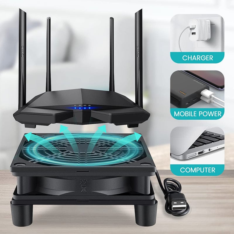 Wathai Cooling Case Fan for Receiver DVR Xbox TV Box Router 120mm x 25mm 5V USB Power - Image 2